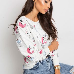 RUE PARIS White Sweatshirt Savage