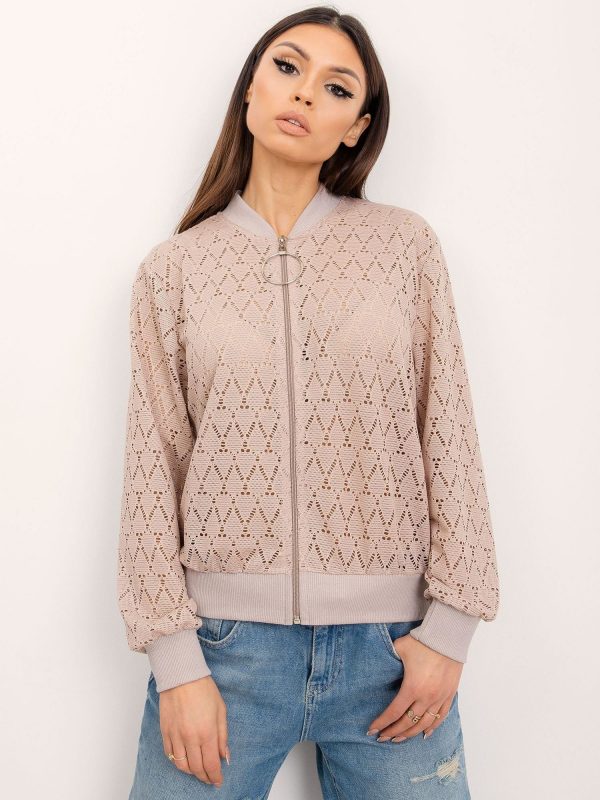 RUE PARIS Beige Melody Sweatshirt