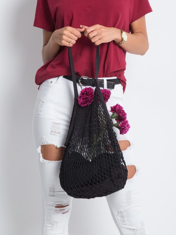 Black Mesh Bag