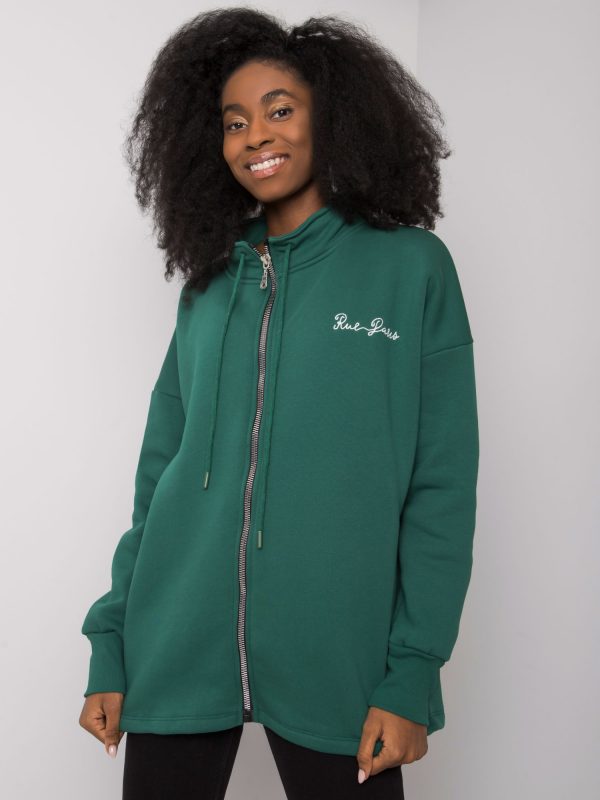 Dark green hoodie Jasmine RUE PARIS