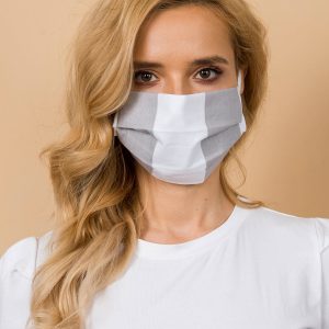 White-grey reuse protective mask