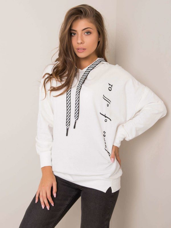 Mireia RUE PARIS white sweatshirt