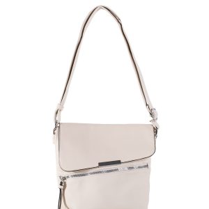 Light Beige Long Strap Shoulder Bag