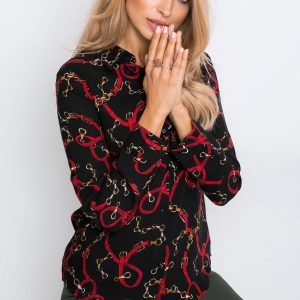 RUE PARIS Black and red Marsall shirt