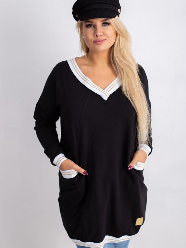 Black tunic plus size Candy