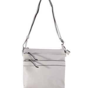 Grey Eco Leather Shoulder Bag