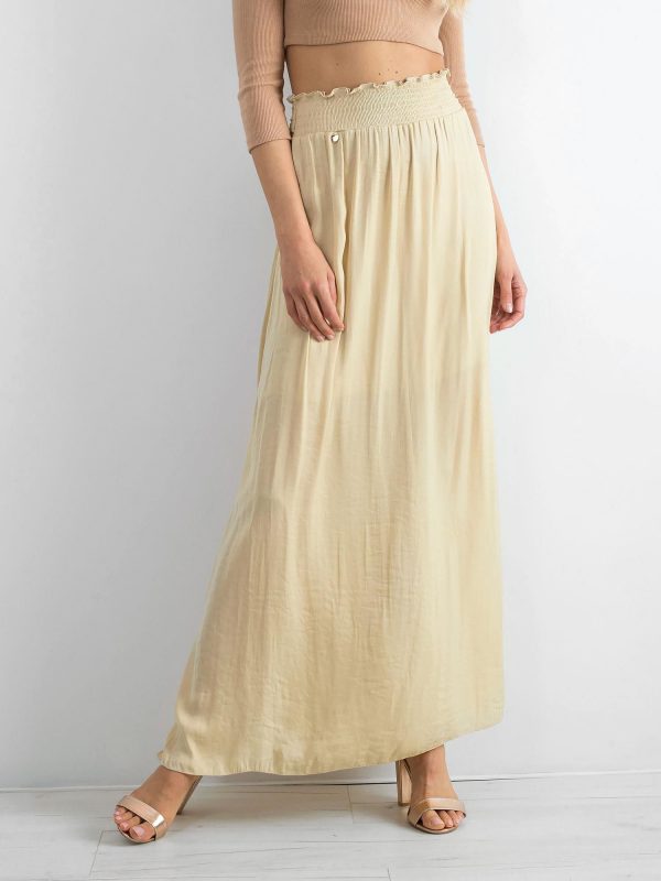 BY O LA LA Beige long skirt