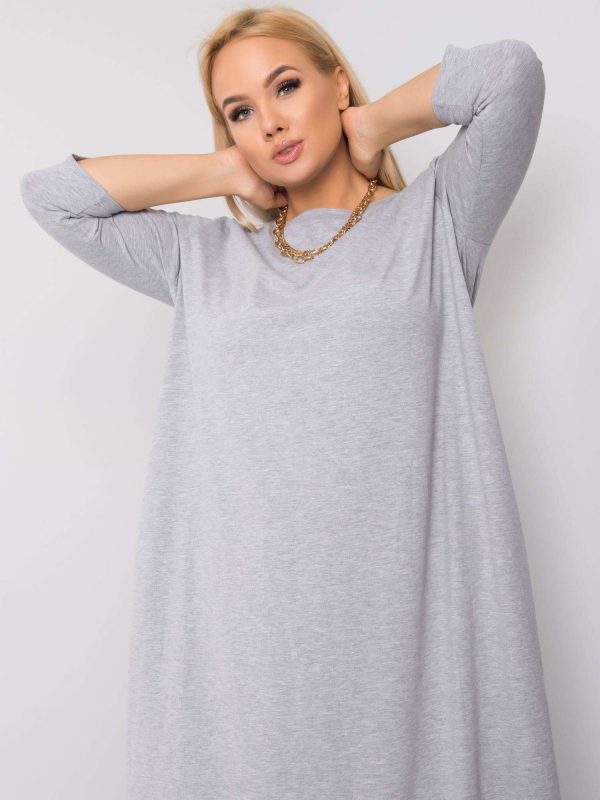 Grey melange dress Encarna