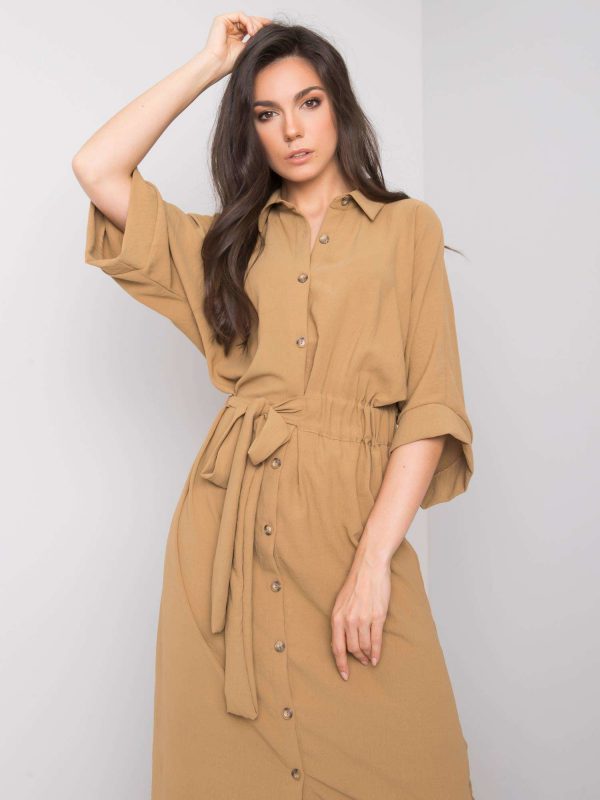 Light brown dress Emerilda RUE PARIS