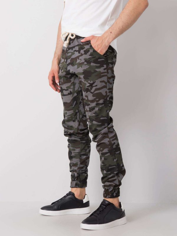 Brown sweatpants for men camouflage Luke