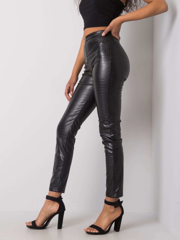 Black Nereida Leatherette Pants