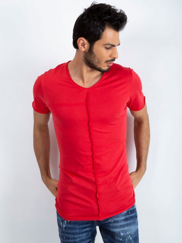 Red T-shirt for men Rebel