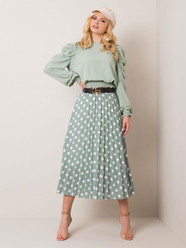 Gray-green skirt Fiorella RUE PARIS