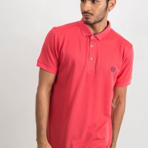 Coral Men's Reverse Polo Shirt