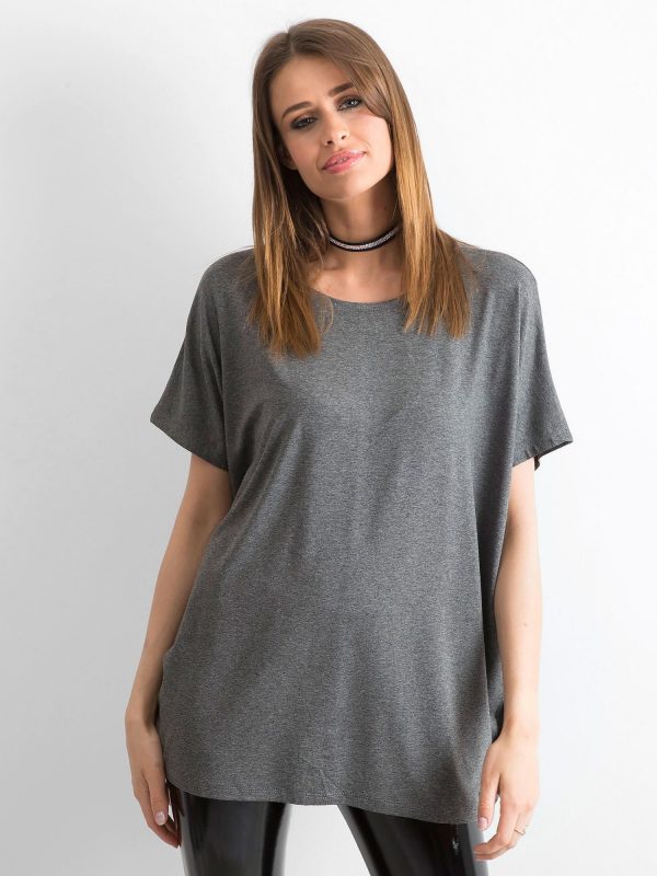 Dark Grey Oversize Blouse