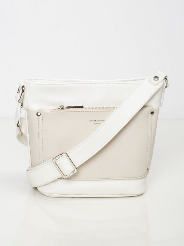 White eco leather handbag