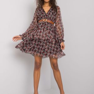 Black and Red Women's Dress with Jae Prints