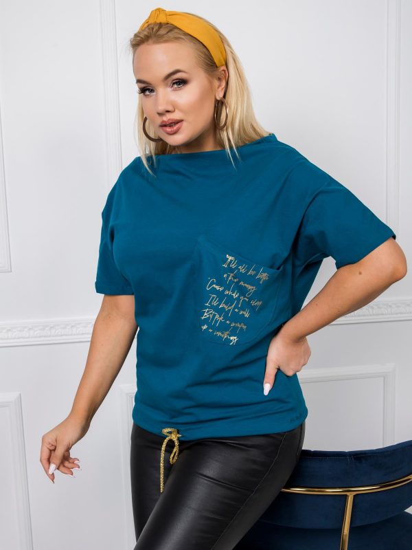 Haylie's sea plus size blouse