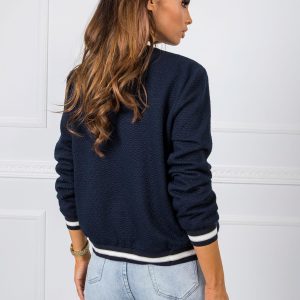 Navy blue sweatshirt Cecile