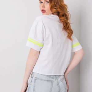 White Cotton T-Shirt Shelby