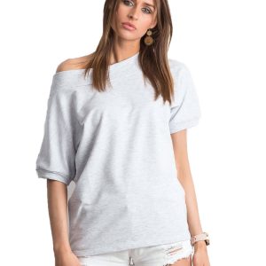 Lemontree Light Grey Melange Blouse