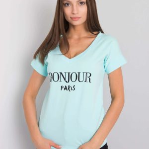 Mint t-shirt with Emille inscription