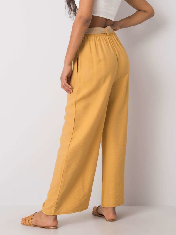 Mustard wide pants Isbel RUE PARIS