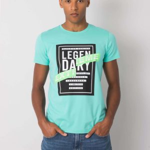 Mint T-shirt with Merrick print