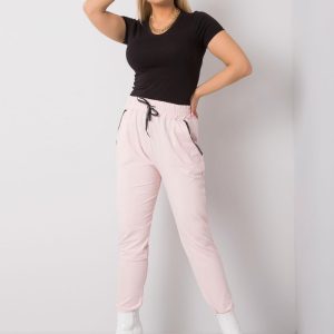 Pale Pink Plus Size Pants Savage