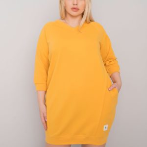 Yellow Cotton Plus Size Karissa Dress