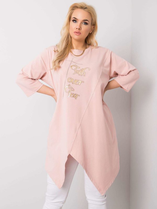 Tamsin's dirty pink tunic