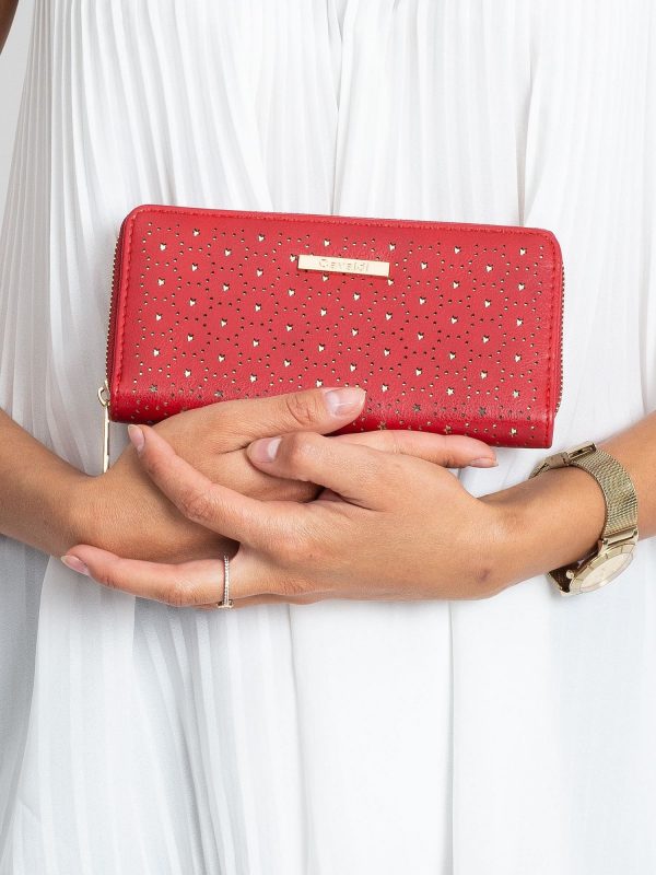 Red wallet with stars