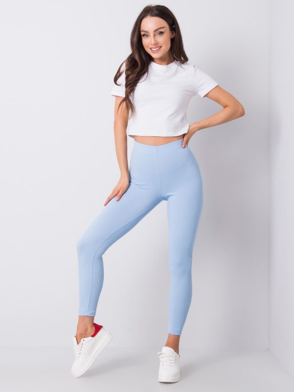 Blue striped leggings Dafne RUE PARIS