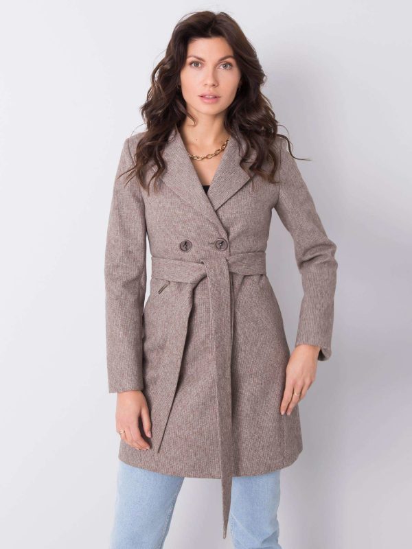 Women's brown coat Francine