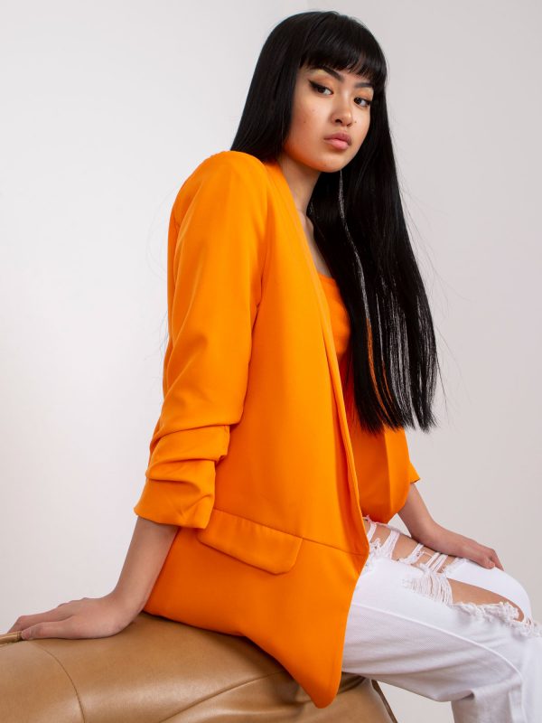 Light Orange Women's Blazer with Adela Lining