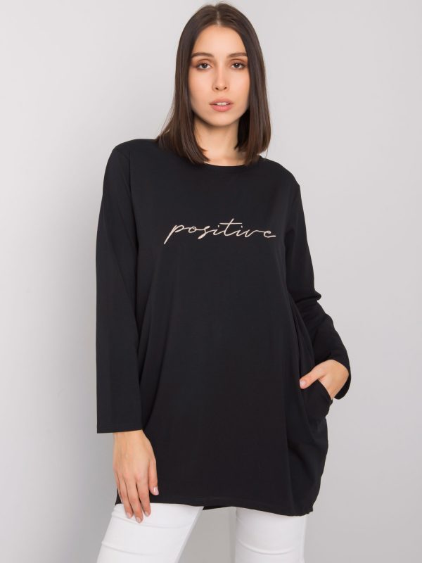 Black plus size tunic with Kaylah inscription