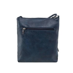 Navy blue ladies bag with pockets