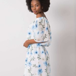 White Yamileth Floral Dress