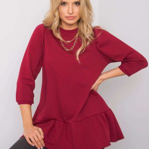 Burgundy tunic Abigail RUE PARIS