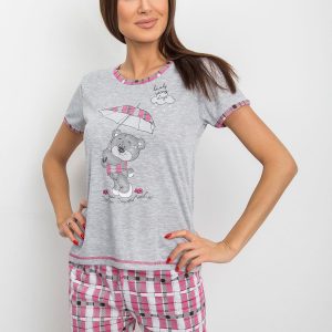 Grey Pink Women's Pyjamas