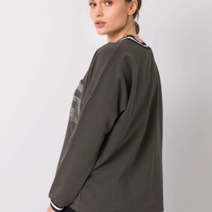 Dark khaki blouse Gracey