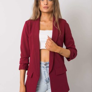 Burgundy jacket for women Eva OCH BELLA