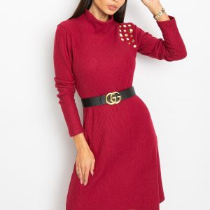 Burgundy dress Una