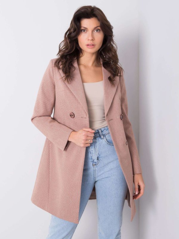 Pink women's coat Francine