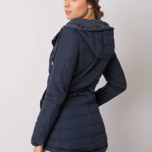 Navy blue Cambria double-sided jacket