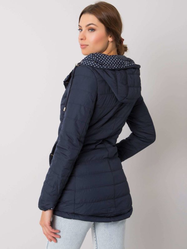 Navy blue Cambria double-sided jacket