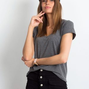 Dark grey melange T-shirt Square