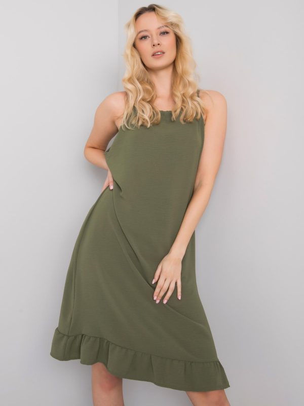 Simone's Khaki Strap Dress