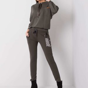 Dark khaki Taylor sweatpants