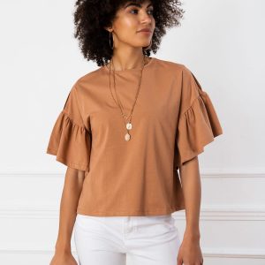 Light-brown blouse Alice